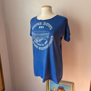 Vintage 80s Distressed Single-Stitch Pontiac Silverdome Super Bowl T-shirt